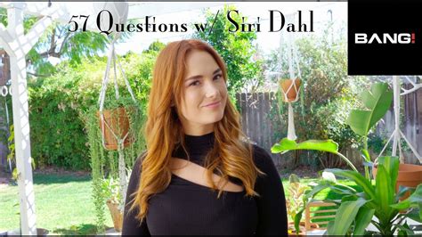 siri dahl video|57 Questions with Siri Dahl .
